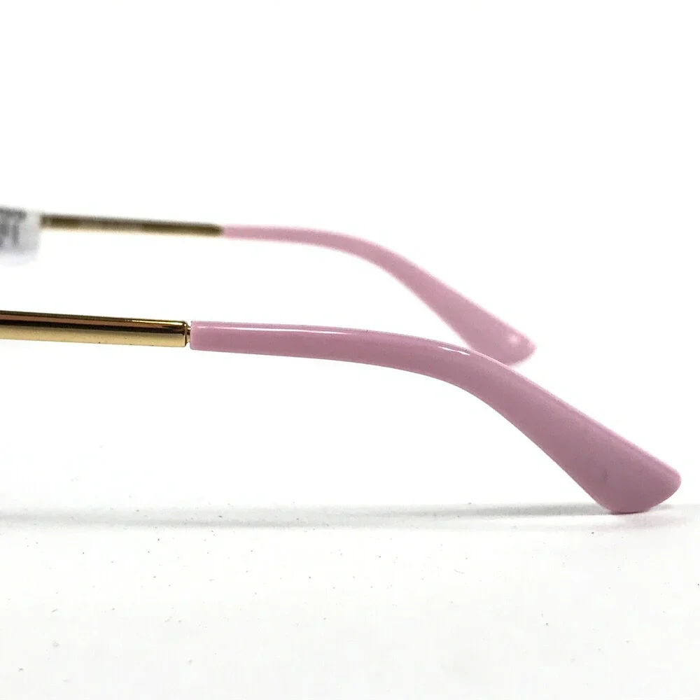 Vogue Eyeglasses Frames VO4068 5024 Gold Pink Cat Eye Full Wire Rim 51-17-135